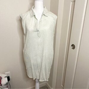 PRANA WOMEN'S ANINI TUNIC SZ L CELADON MISTY GREEN